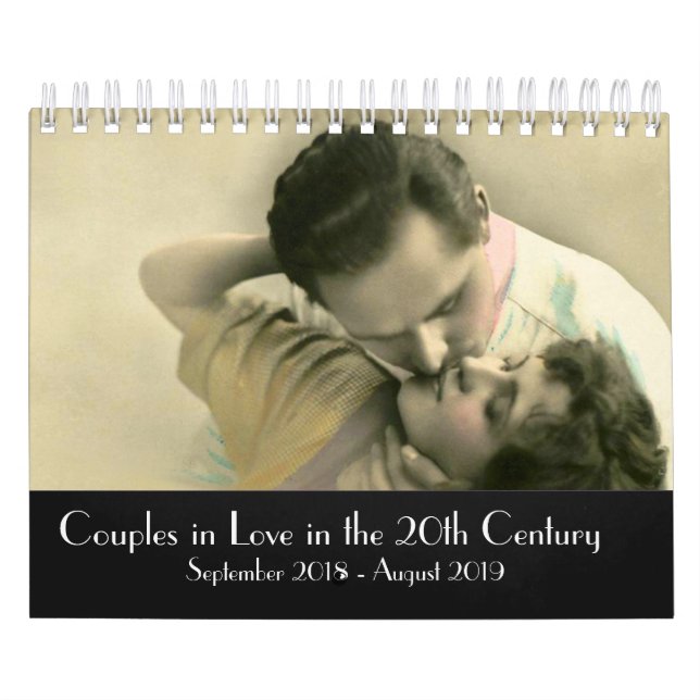 Calendrier Couples dans l'amour pendant le 20ème siècle 2018 (Protection)