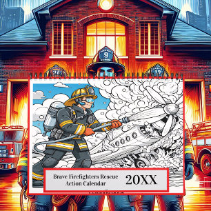 Calendrier Courageux pompiers Secourir Action 2025/2026