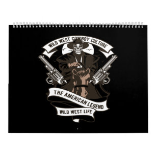 Calendrier cowboy sauvage ouest culture la légende américai
