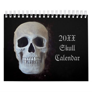 Calendrier Crâne Cool gothique Amusant tendance Art 2024