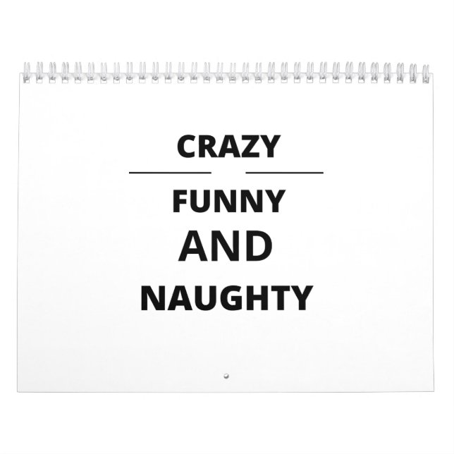 CALENDRIER CRAZY FUNNY AND NAUGHTY (Protection)