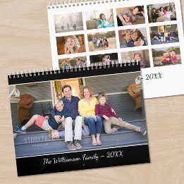 Calendrier Create Your Own Modern Black Cover Photo