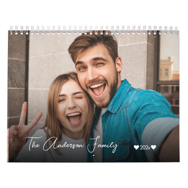 Calendrier Créer votre propre photo de famille personnalisée (Protection)