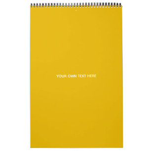 Calendrier Créez Votre Propre Conception Personnalisée Jaune