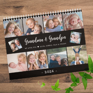 Calendrier Créez votre propre famille de photos Script modern