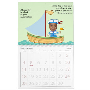 Calendrier Créez votre propre livre d'histoire facile Aventur
