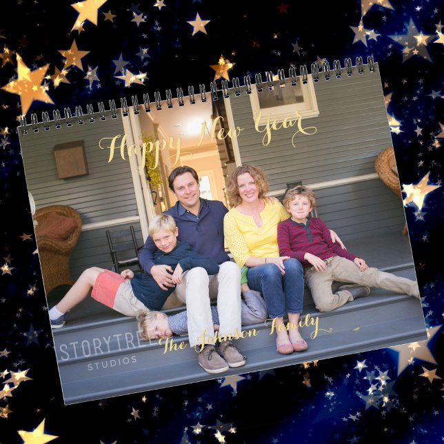 Calendrier Créez votre propre mur photo famille simple pour e (Create Your Own Simple Family Kids 2024 Photo Wall Calendar)