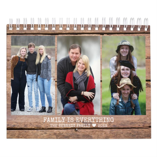 Calendrier Créez votre propre photo de famille 2023 Citation  (Protection)