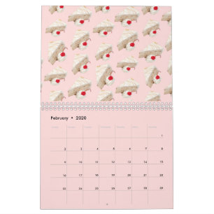 Calendrier crêpe girale mignonne Doughnut gâteau fruit foodie