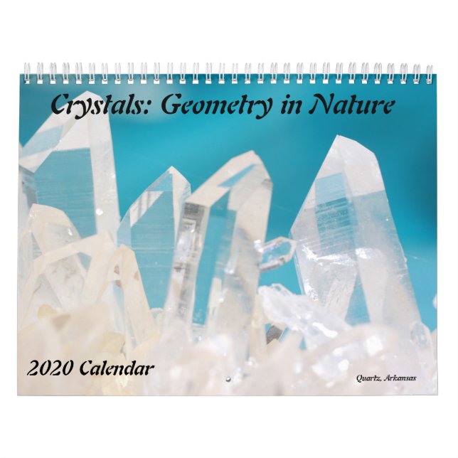 Calendrier Cristaux : La géométrie en nature (Protection)