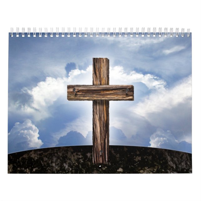 Calendrier Croix Rustique avec Ciel (Protection)