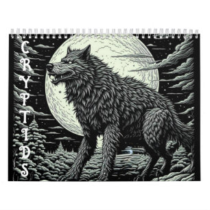 Calendrier Cryptids Bigfoot, Chupacabra, Mothman, Yeti