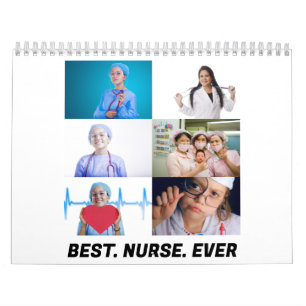 Calendrier Custom Best Nurse Ever 6 photo collage