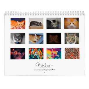 Calendrier Cute Cats Photo Art Design 2022 Mensuel