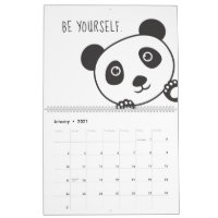 Cute Panda Motivation animale Inspiration Enfants
