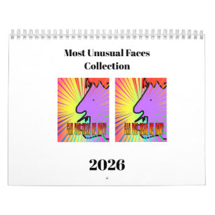 Calendrier d'amusement de collection de faces les