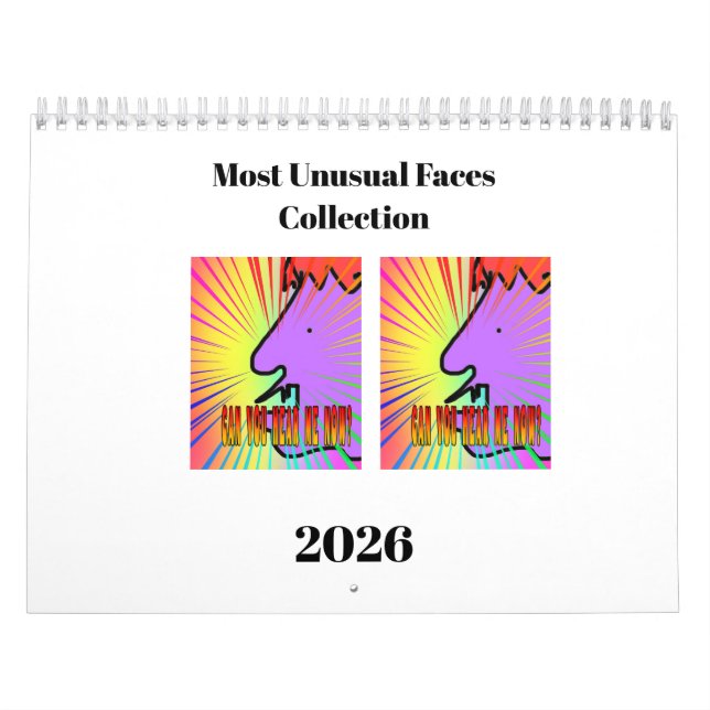 Calendrier d'amusement de collection de faces les  (Protection)