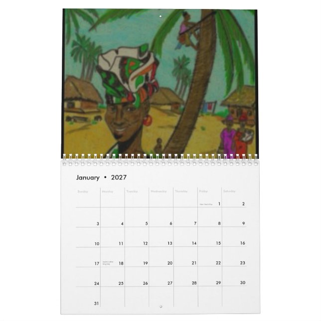 Calendrier d'ancêtres (Jan 2027)