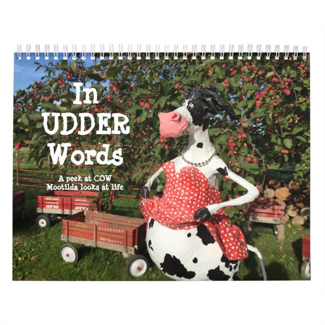 Calendrier Dans UDDER Words est un huMOOrous COWlendar (Protection)
