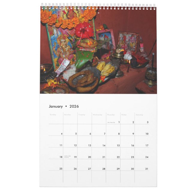 calendrier d'anyroad.net Népal 2012 (Jan 2026)