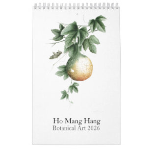 Calendrier d'aquarelles botaniques 2026