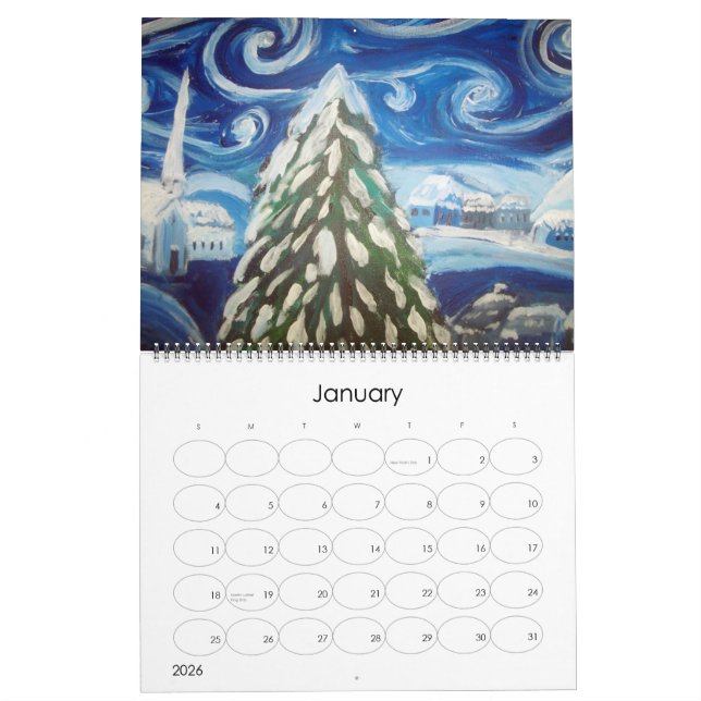 Calendrier d'art (Jan 2026)