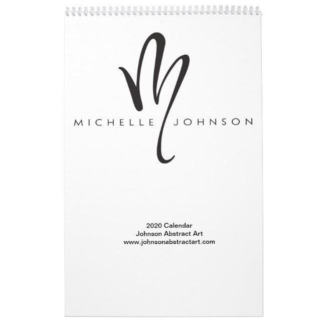 Calendrier d'art Abstrait Johnson 2020 (Protection)