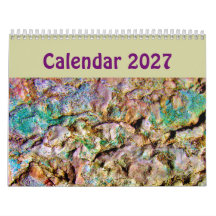 Calendrier d'art abstrait unique 2023  Fond