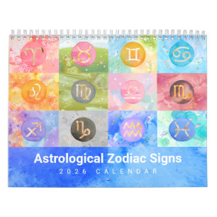 Calendrier d'art astrologique en duo du zodiaque 2