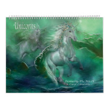 Calendrier d'art de licornes