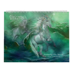 Calendrier d'art de licornes