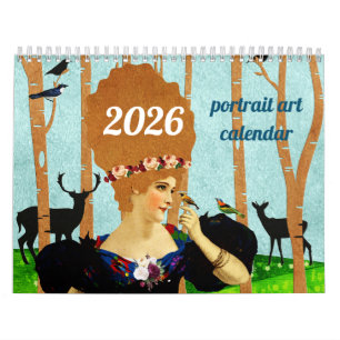 calendrier d'art de portrait