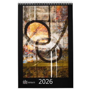 Calendrier d'art de Ruth Kedar 2026 en noir