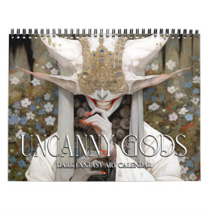 Calendrier d'art d'horreur de fantasy sombre des d