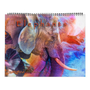 CALENDRIER D'ART ÉLÉPHANTS #1