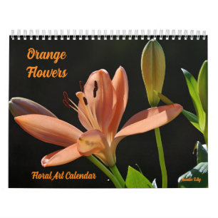 Calendrier d'art floral Orange