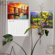 Calendrier d'art Impasto vibrant 2026