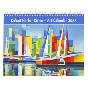 Calendrier d'art Villes portuaires cubistes – 2026
