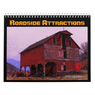 Calendrier d'attractions de bord de la route