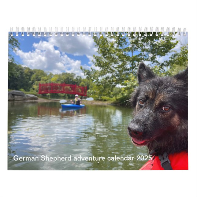 Calendrier d'aventure berger allemand 2025 (Protection)