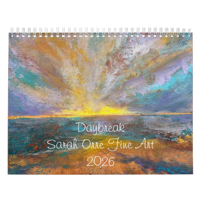 Calendrier Daybreak 2026, Sarah Orre Fine Art Calendar (Protection)