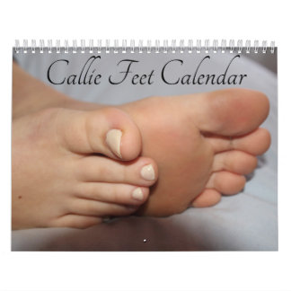 Calendrier de 12 mois des pieds de callie