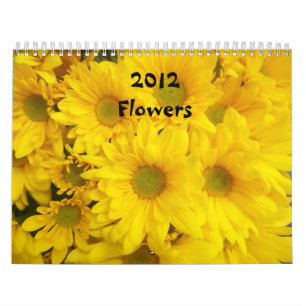 Calendrier de 2012 fleurs