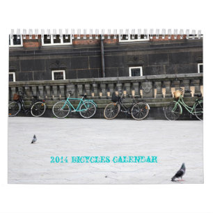 calendrier de 2014 bicyclettes