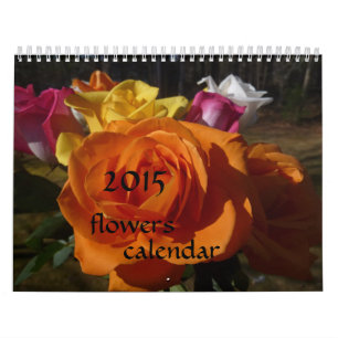 Calendrier de 2015 fleurs
