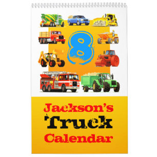 Calendrier de camion de 8ème anniversaire de