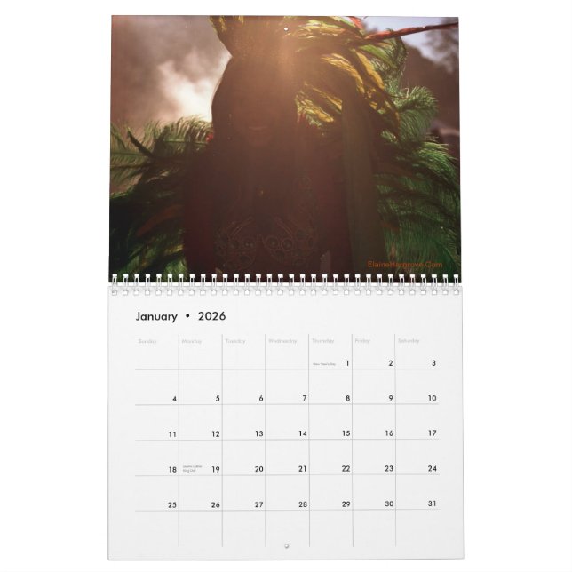Calendrier de carnaval du Trinidad/de Rio Brésil (Jan 2026)