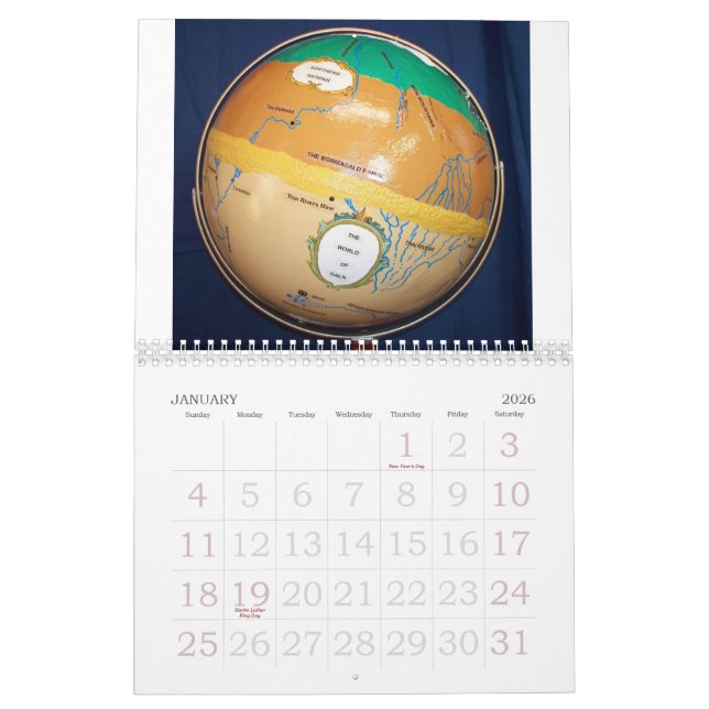 Calendrier de carte de Galn (Jan 2026)