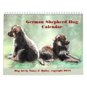 Calendrier de chien de berger allemand