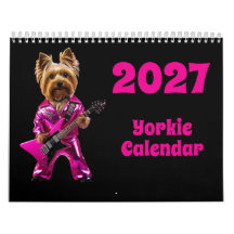 Calendrier de chien Yorkie 2027